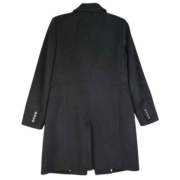 J Crew Coat Peacoat Black Wool Thinsulate Nelly Gori Womens Size 6 Button Flaw - Picture 4 of 11